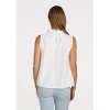 Women's Gauze Ruffle Neck Sleeveless Top - Dylan - 3 of 3