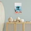 Stupell Industries Beach Shore with Flamingoes Black Framed Giclee Art - 2 of 4