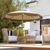 Outsunny 9FT Patio Umbrella, UPF 50+ Outdoor Market Umbrella with 8 Ribs, Vented Outdoor Table Umbrella for Deck, Backyard and Lawn - 2 of 4