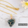 Natural Stone Chain Irregular Healing Crystal Raw Quartz Handmade Wrapped Gemstone Necklace for Women Men - 3 of 4