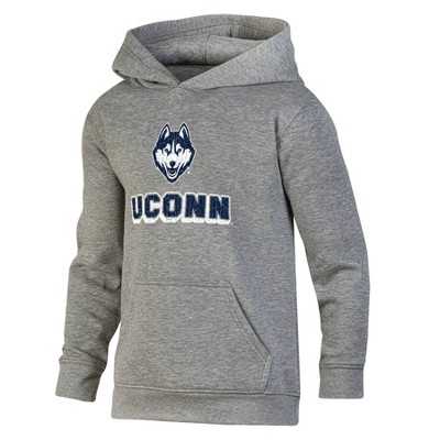 NCAA UConn Huskies Boys' Gray Hoodie