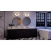 Urban Ambiance Luxury Contemporary Bath Light 8.5''H x 13.5''W,  Brushed Nickel Finish,  Louisville Collection, UHP4321 - 2 of 4