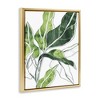 Stupell Industries Expressive Palm Leaf Linework Floating Frame Canvas Art, Gold, 17" x 21" - 2 of 4