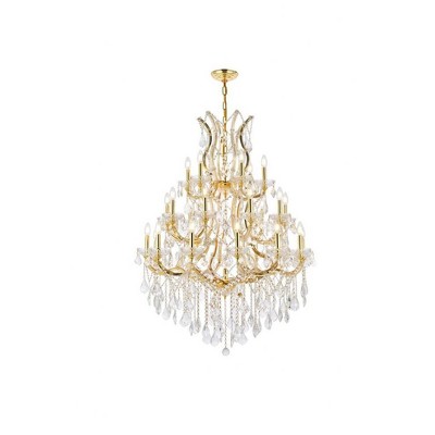 Elegant Lighting Maria Theresa 28 - Light Chandelier in  Gold