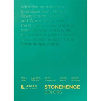 Stonehenge Paper Pad 5"X7" 15 Sheets/Pkg-Multi-Color 90lb