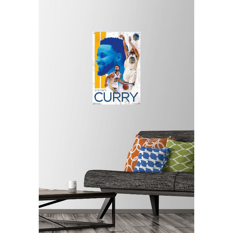 Trends International NBA Golden State Warriors - Stephen Curry 19 Unframed Wall Poster Prints, 2 of 7