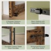 Bestier  Glass Barn Door with 8ft Sliding Barn Door Hardware Kit & Handles - 3 of 4
