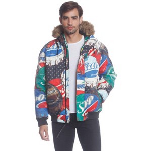 Members Only Men's Bottle Cap Print Jacket - 1 of 3