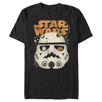 Men's Star Wars Halloween Scary Stormtrooper Helmet T-Shirt