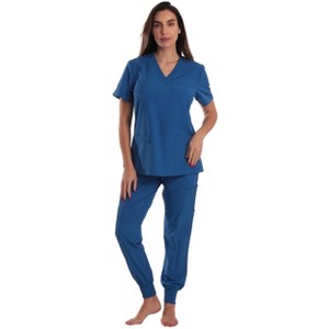 Just Love Women's V-Neck Scrub Set with Jogger Pants  Comfortable and Stylish Medical Uniform - 1 of 1