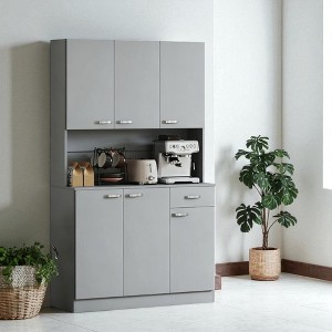 Mshliw 71" Tall Kitchen Pantry Cabinet with Microwave Stand, Hutch with Countertop, 6 Doors, Drawer & Adjustable Shelves for Dining or Storage - 1 of 4