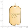 Black Bow Jewelry 14k Yellow Gold Virginia Tech Hokies NCAA Large Pendant - 2 of 3