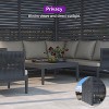 PURPLE LEAF Louvered Pergola Accessory Aluminum Louver Grille for Optimal Privacy, Sunlight Control Side Fixed Shutter Wall, Pergola Not Included - 3 of 4