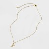 14K Gold Dipped Twisted Bubble Initial Necklace - A New Day™ Gold - 3 of 4