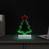 Northlight LED 3D Christmas Tree Infinity Mirror - 8" - 3 of 4