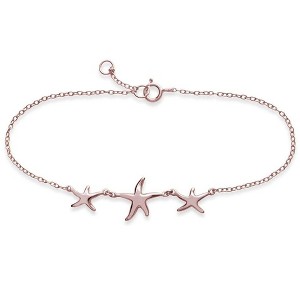 SHINE by Sterling Forever Sterling Silver Triple Starfish Bracelet - 1 of 3