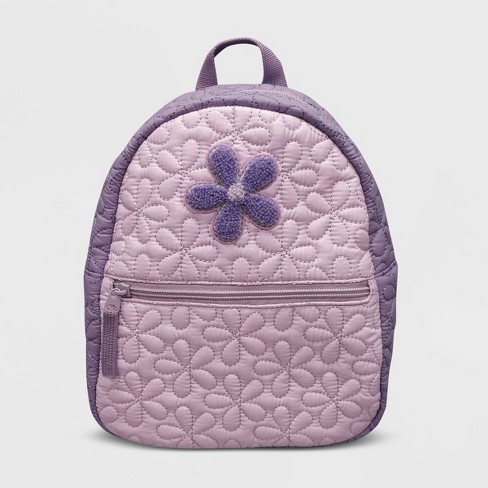 Toddler Girls Quilted Flower Backpack Cat Jack Purple Target