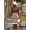 OOTD-Ready Brown Turtleneck Top and Houndstooth Skort Set Mia Belle Girls - 4 of 4
