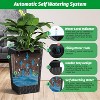 2 Pcs Wicker All-Weather Planters, Heavy Duty Tall Pots with Drainage, Modern Outdoor Decor for Patio & Porch - 4 of 4