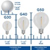 Novelty Lights Clear G40 Globe Hanging Outdoor String Light Replacement Bulbs E12 Candelabra Base 5 watt - image 4 of 4