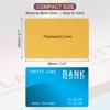 Unique Bargains Metal Blank Laser Engrave Printable DIY Name Cards 100 Pcs - 2 of 4