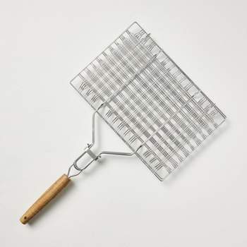 Stainless Steel Grill Basket with Wood Handle - Hearth & Hand™ with Magnolia