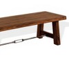 Royal Hampton Reggie Dining Bench, Mahogany Wood, Turnbuckle Accents, 64 Inch - 4 of 4