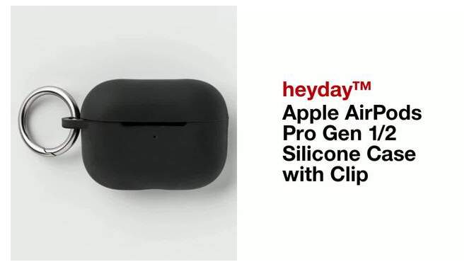 Apple AirPods Pro (1/2 Generation) Silicone Case with Clip - heyday™, 2 of 7, play video