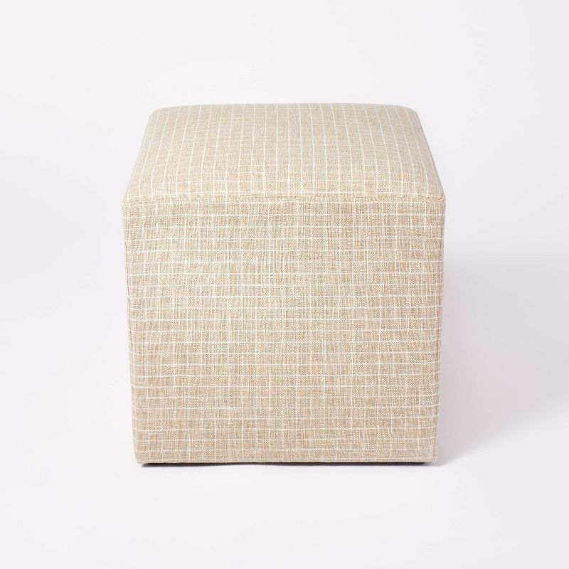 Lynwood Square Upholstered Cube Ottoman - Threshold™ designed with Studio McGee, 4 of 13