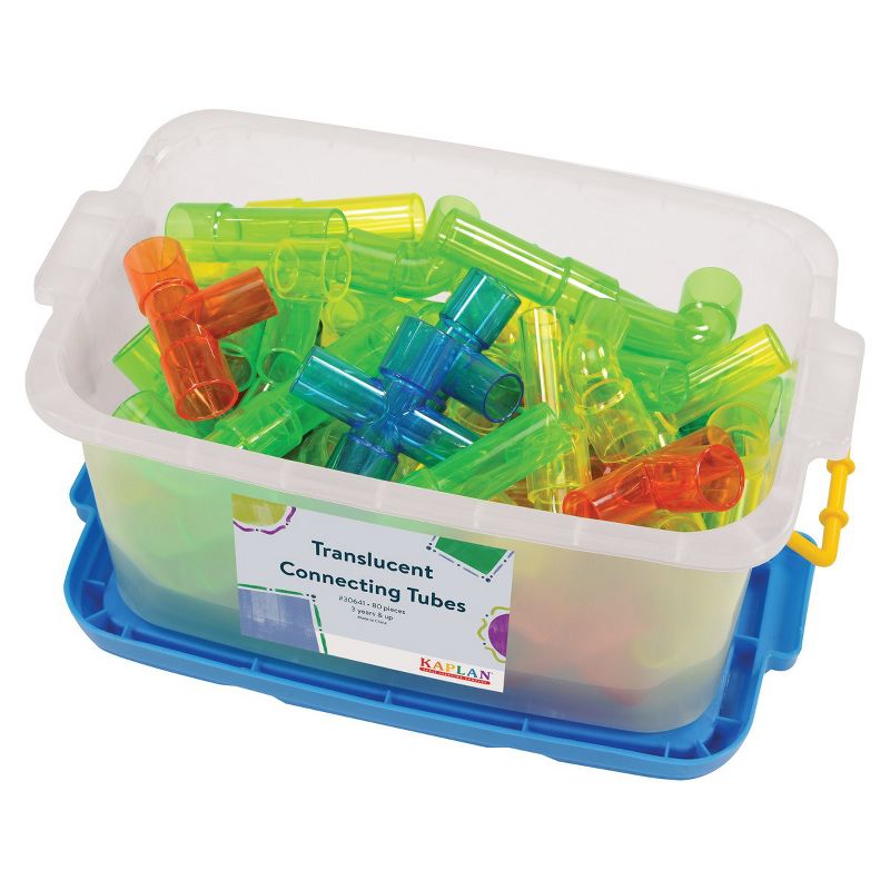 Kaplan Early Learning Translucent Connecting Tubes - 80 Pieces, 1 of 7