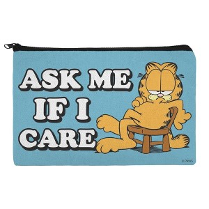 Garfield Ask Me If I Care Makeup Cosmetic Bag Organizer Pouch - 1 of 4