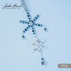Crystal Lane DIY 7" Glass Beads Designer Holiday Christmas Bead Strand White Snowflake with White & Red - 2 of 4