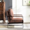 NicBex PU Leather/Microfiber/Velvet Accent Chair with Metal Frame,Mid Century Arm Chair with Cushion for Bedroom,Reading Room - 4 of 4
