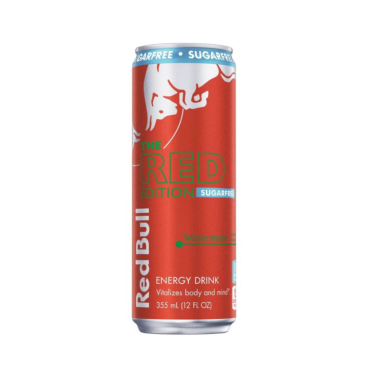 Red Bull Sugar free Red Edition Energy Drink - 12 fl oz Can, 1 of 11