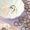 Bright Creations 100 Count Brass Key Chain Rings Heavy Duty for Crafts, Home, Car Keys, DIY Projects, 1.2 In - 2 of 4