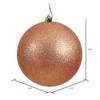 Vickerman Rose Gold Ball Ornament - 2 of 4