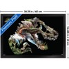 Trends International Jurassic World: Rebirth (2025) - T. Rex Silhouette Framed Wall Poster Prints - 3 of 4