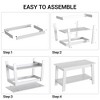homfan Coffee Table with 2-Tier Storage – Modern Industrial Farmhouse Coffee Table for Living Room, Easy Assembly, for Living Room or Office - 3 of 4
