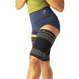 Copper Joe Thigh Compression Sleeves Support for Quad Groin Hamstring Arthritis Running Basketball & Baseball Upper Leg Sleeves - 2 Pack