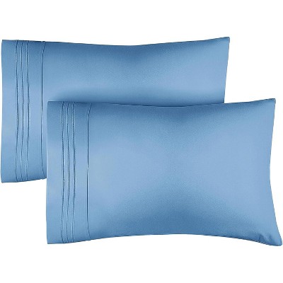 Ultra Soft Solid Pillowcases Set of 2 - Breathable & Comfortable Pillow Covers - CGK Linens