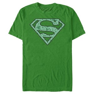 Men's Superman St. Patrick's Day Shamrock Logo T-Shirt - 1 of 4