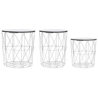 vidaXL Coffee Tables 3 pcs Copper