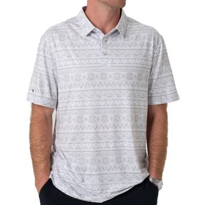 Burlebo Men's Performance Short Sleeve Polo Golf Shirt