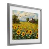 Stupell Industries Sunflower Farm Floral Field Framed Print Under Glass Art - 2 of 4