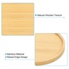 Unique Bargains Home Indoor Bamboo Round Planter Saucer Flower Drip Plant Trays Natural Color - 4 of 4