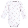 Luvable Friends Boys Preemie Long Sleeve Bodysuits 3pk, Baseball, Preemie - 4 of 4
