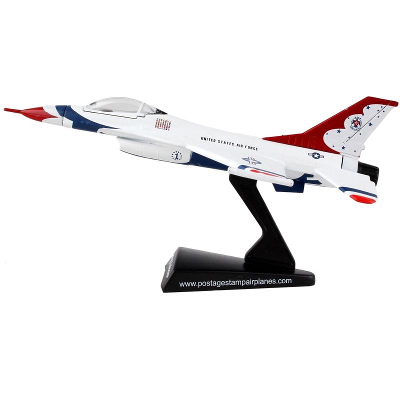 Lockheed Martin F-16 Fighting Falcon Fighter Aircraft "Thunderbirds" USAF 1/126 Diecast Model Airplane by Postage Stamp, 2 of 6