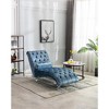 Leisure Concubine Sofa with Solid Acrylic Legs for Living Room or Bedroom - 4 of 4