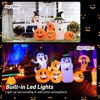 Tangkula 6 FT Halloween Inflatable Pumpkins & Ghosts Party Decoration w/Bright LED Lights & Powerful Blower - 3 of 4