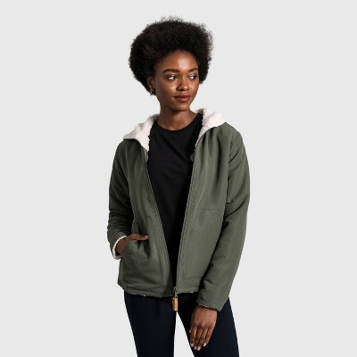 United By Blue Women's Recycled Reversible Sherpa Zip-Up Jacket